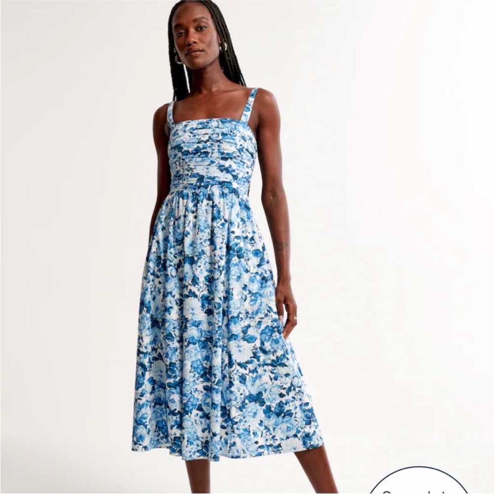 Abercrombie Emerson Poplin Midi Dress